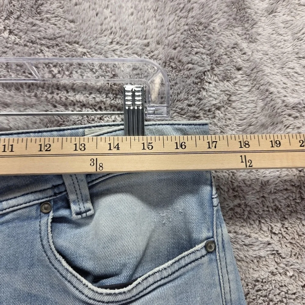 Diesel Jeans Mens 32x32 Blue Heeven Slim Tapered Made in Italy Altered Hem 0R8WD